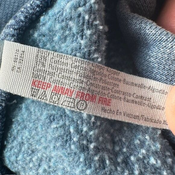 FP Movement by Free People Deep Ocean Blue Sweatshirt with Kangaroo Pocket - Picture 4 of 5